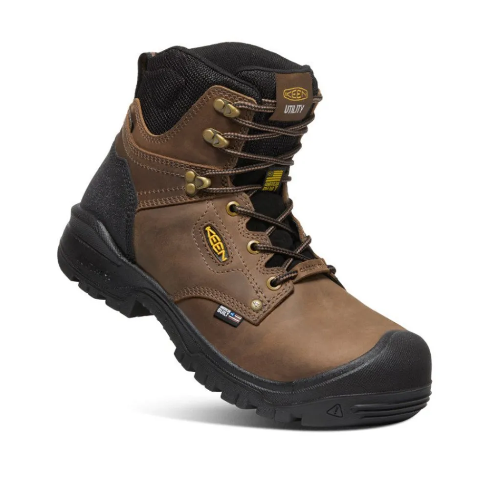 Clearance Men'S Independence 6" Waterproof Boot (Carbon Fiber Toe) | Dark Earth/Black Men Work Boots & Shoes