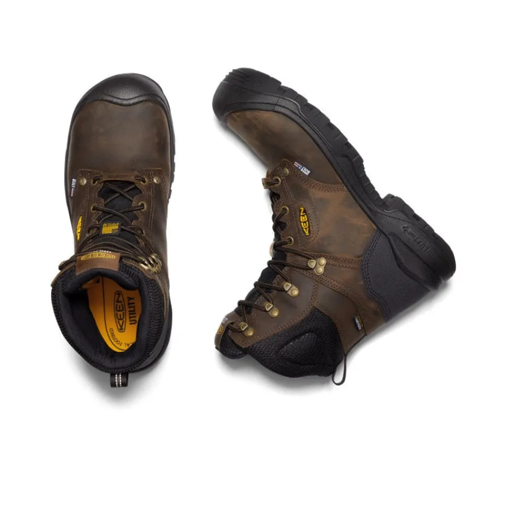 New Men'S Independence 8" Waterproof Boot (Carbon Fiber Toe) | Dark Earth/Black Men Work Boots & Shoes