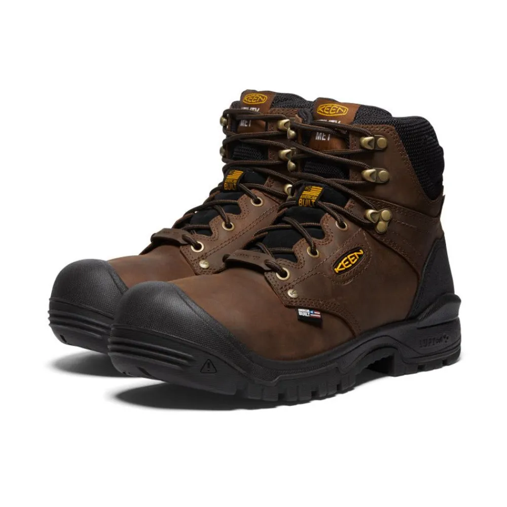 Sale Men'S Independence 6" Waterproof Internal Met (Carbon-Fiber Toe) | Dark Earth/Black Men Work Boots & Shoes