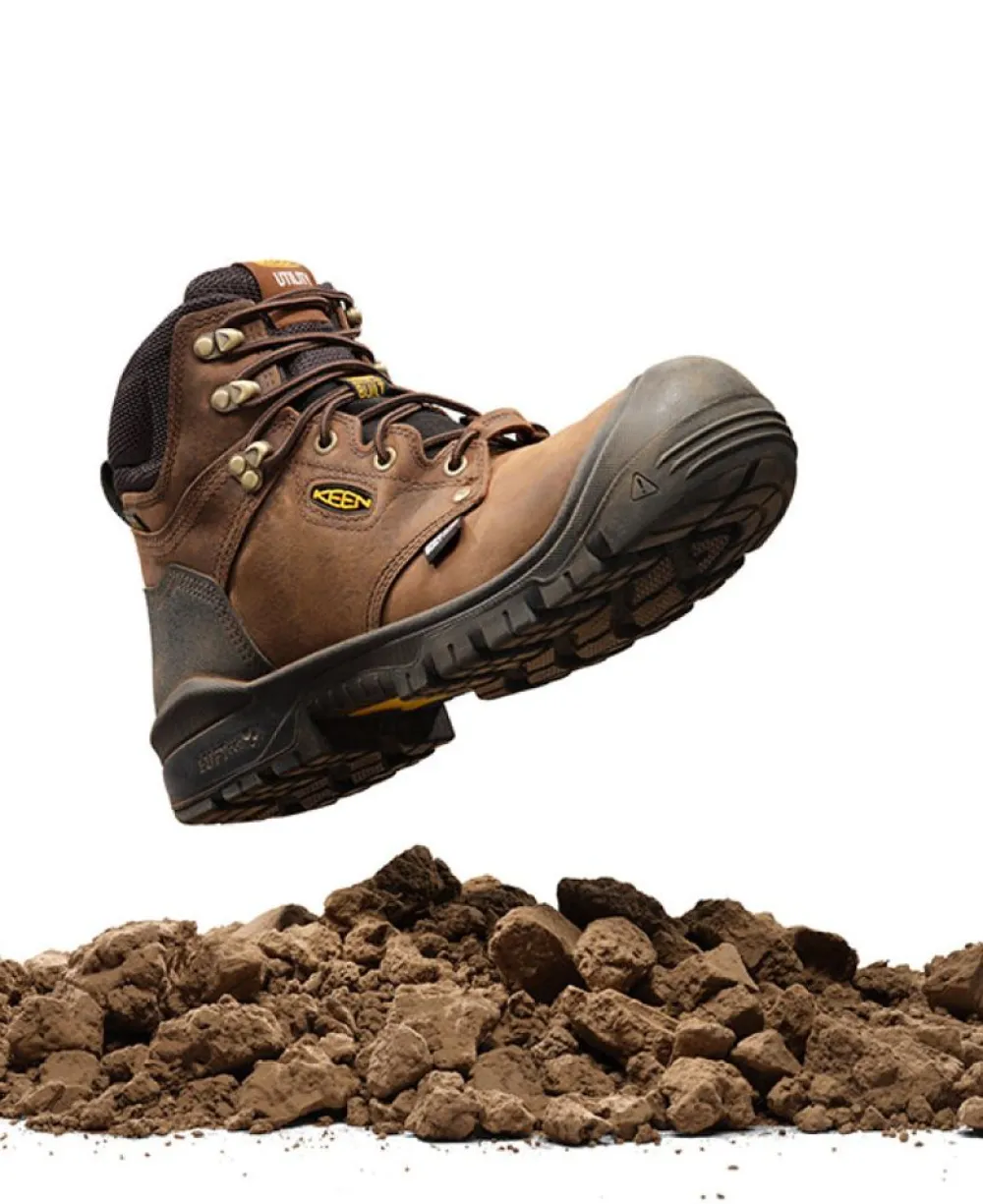 Sale Men'S Independence 6" Waterproof Internal Met (Carbon-Fiber Toe) | Dark Earth/Black Men Work Boots & Shoes