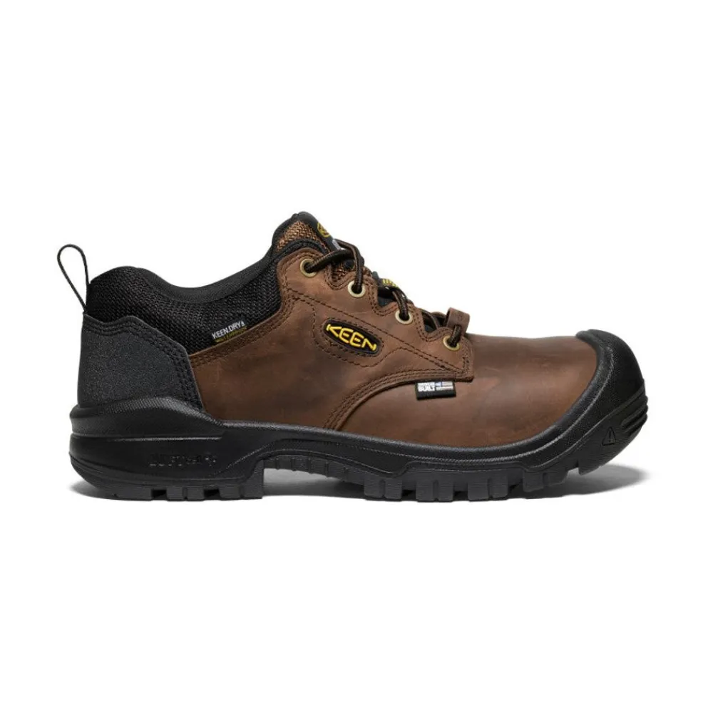 Sale Men'S Independence Oxford Waterproof Shoe (Carbon-Fiber Toe) | Dark Earth/Black Men Work Boots & Shoes