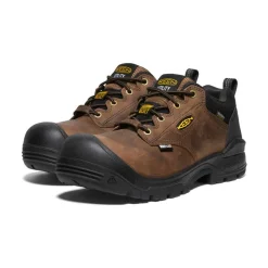Sale Men'S Independence Oxford Waterproof Shoe (Carbon-Fiber Toe) | Dark Earth/Black Men Work Boots & Shoes