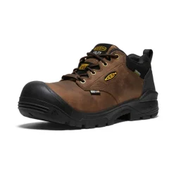 Sale Men'S Independence Oxford Waterproof Shoe (Carbon-Fiber Toe) | Dark Earth/Black Men Work Boots & Shoes