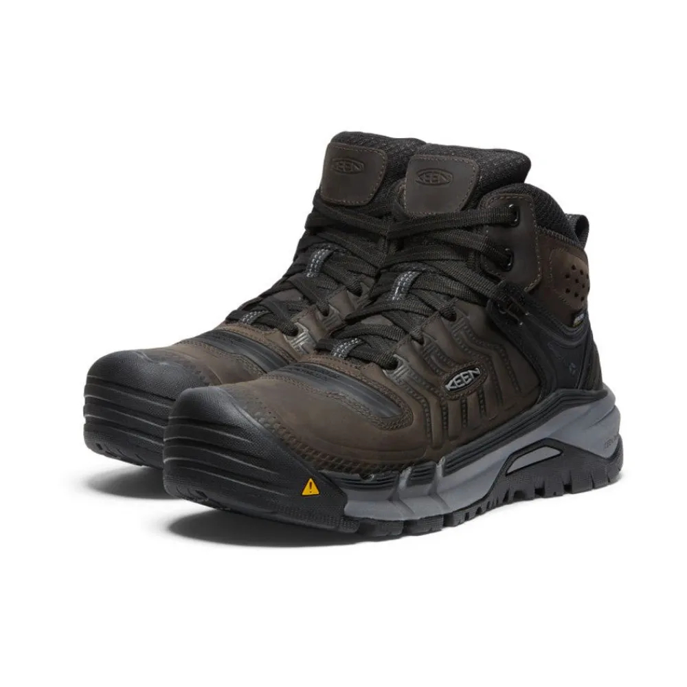 Fashion Men'S Kansas City+ Kbf Waterproof Mid (Soft Toe) | Coffee Bean/Black Men Work Boots & Shoes