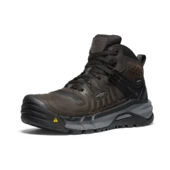 Fashion Men'S Kansas City+ Kbf Waterproof Mid (Soft Toe) | Coffee Bean/Black Men Work Boots & Shoes
