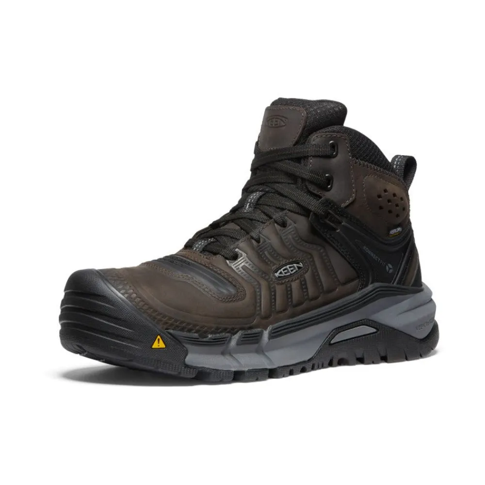 Fashion Men'S Kansas City+ Kbf Waterproof Mid (Soft Toe) | Coffee Bean/Black Men Work Boots & Shoes