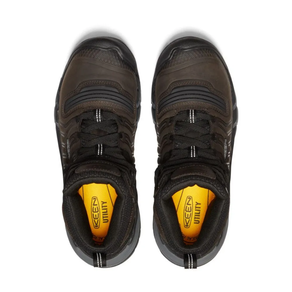 Fashion Men'S Kansas City+ Kbf Waterproof Mid (Soft Toe) | Coffee Bean/Black Men Work Boots & Shoes