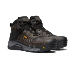 Sale Men'S Kansas City+ Waterproof Mid (Carbon-Fiber Toe) | Coffee Bean/Black Men Work Boots & Shoes
