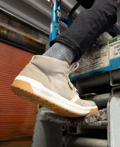 Best Men'S Kenton Mid Work Shoe (Carbon-Fiber Toe) | Brindle/Gum Men Work Boots & Shoes