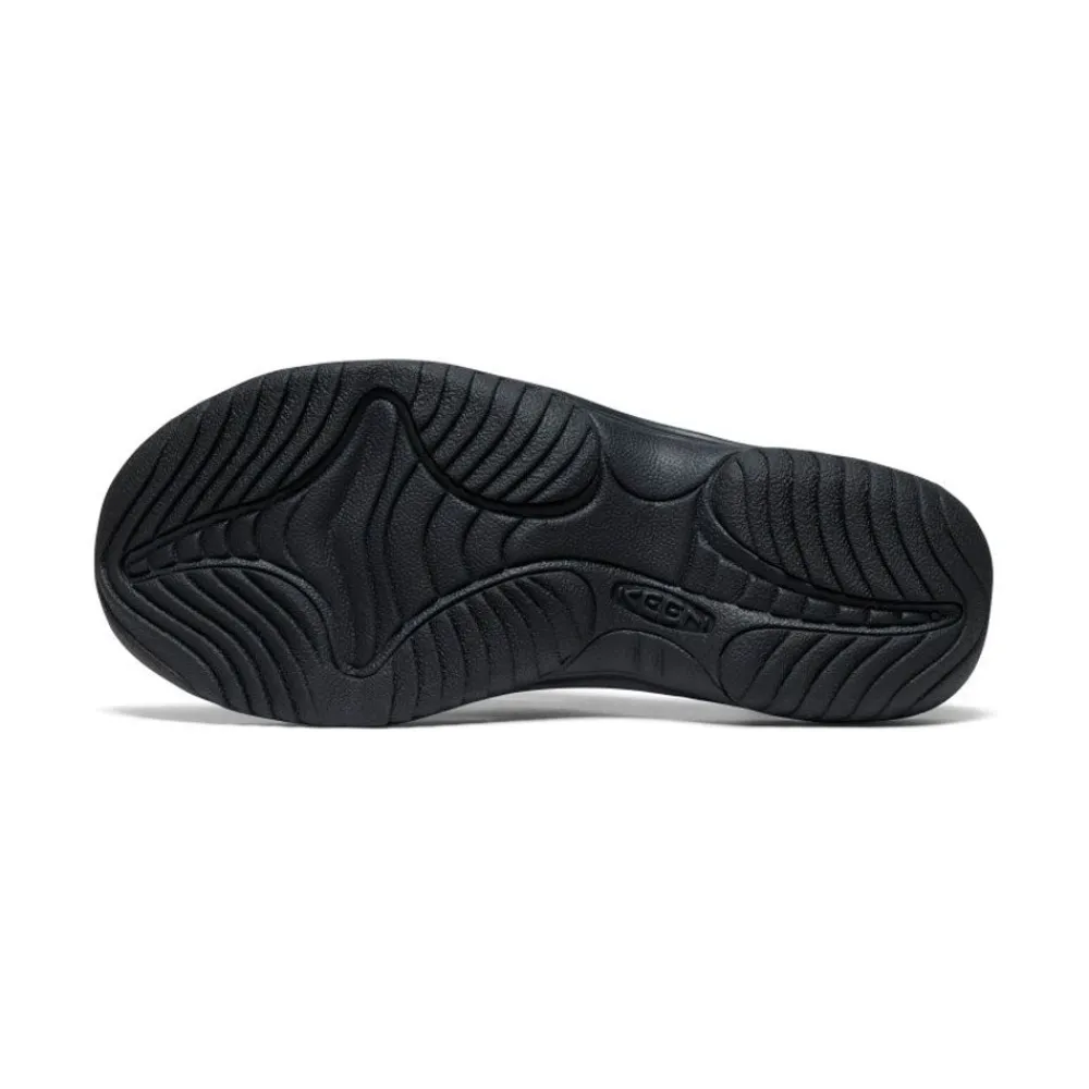 Hot Men'S Kona Leather Flip-Flop | Fired Brick/Black Men Slip-Ons
