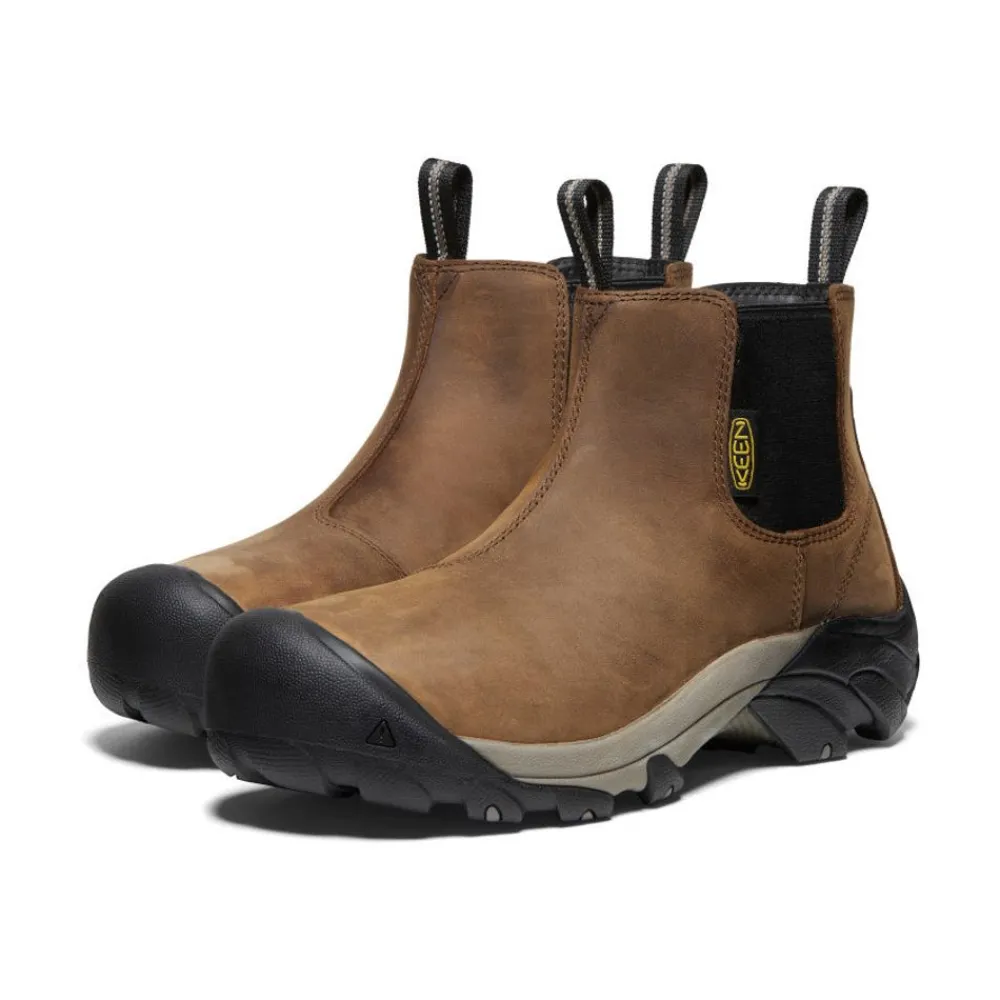 Hot Men'S Lansing Chelsea (Steel Toe) | Dark Earth/Black Men Work Boots & Shoes