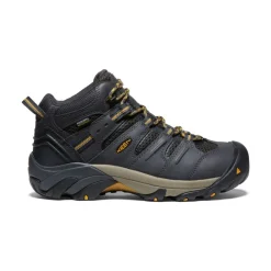 Fashion Men'S Lansing Mid Waterproof (Steel Toe) | Raven/Tawny Olive Men Work Boots & Shoes