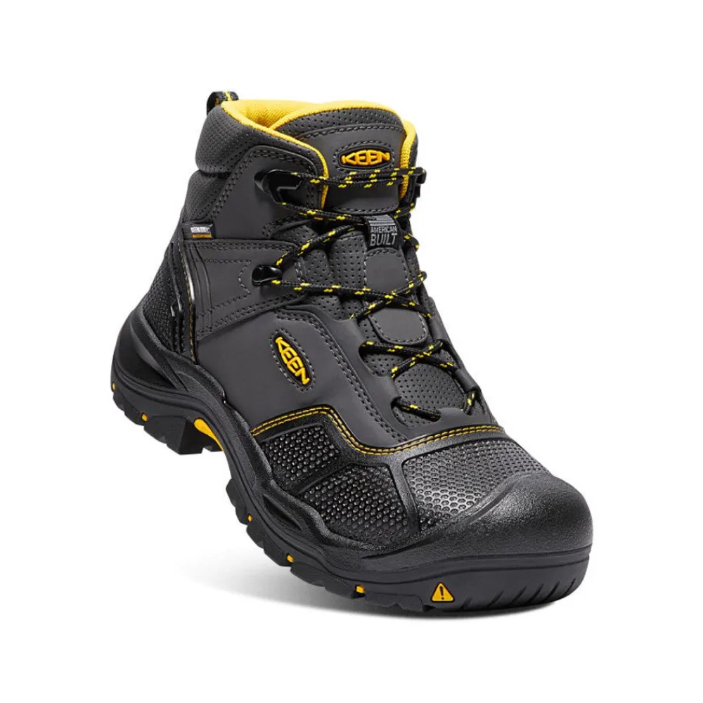 Discount Men'S Logandale Waterproof Boot (Steel Toe) | Raven/Black Men Work Boots & Shoes