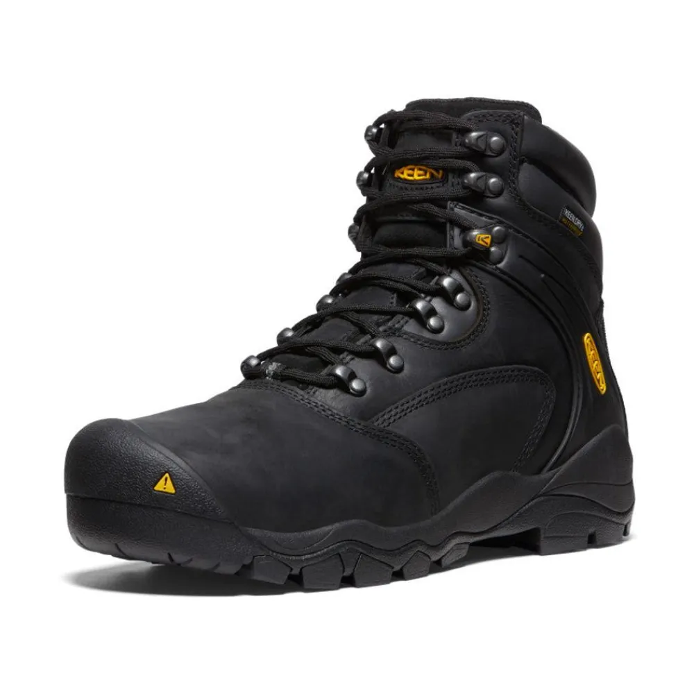 Clearance Men'S Louisville 6" Waterproof Boot (Steel Toe) | Black Men Work Boots & Shoes