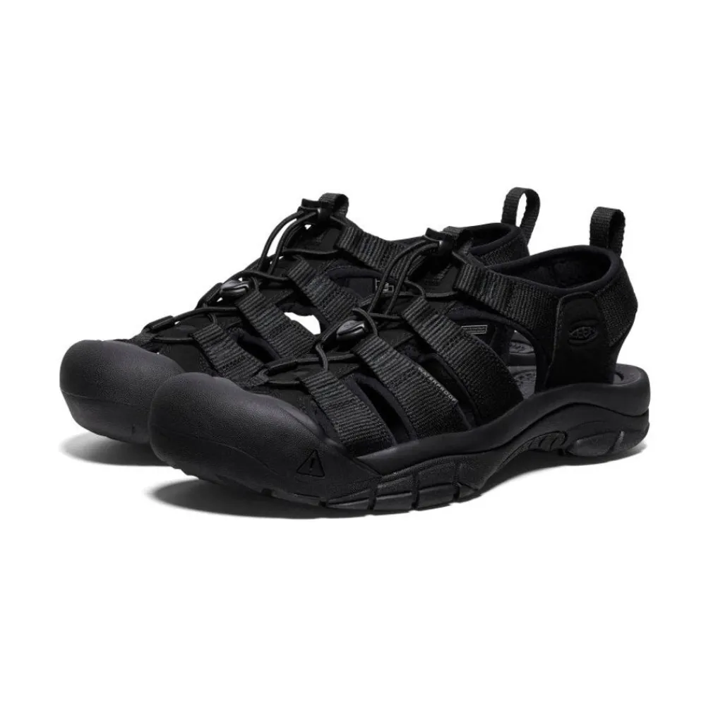 Discount Men'S Newport H2 | Triple Black Men Sandals