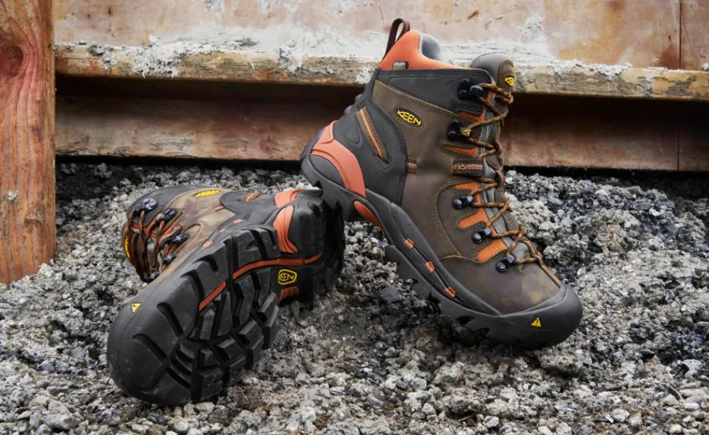 Outlet Men'S Pittsburgh 6" Waterproof Boot (Soft Toe) | Cascade Brown/Bombay Brown Men Work Boots & Shoes