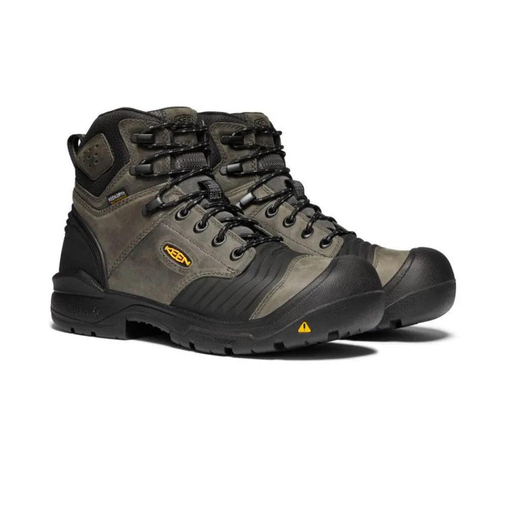 Clearance Men'S Portland 6" Waterproof Boot (Carbon-Fiber Toe) | Magnet/Black Men Work Boots & Shoes