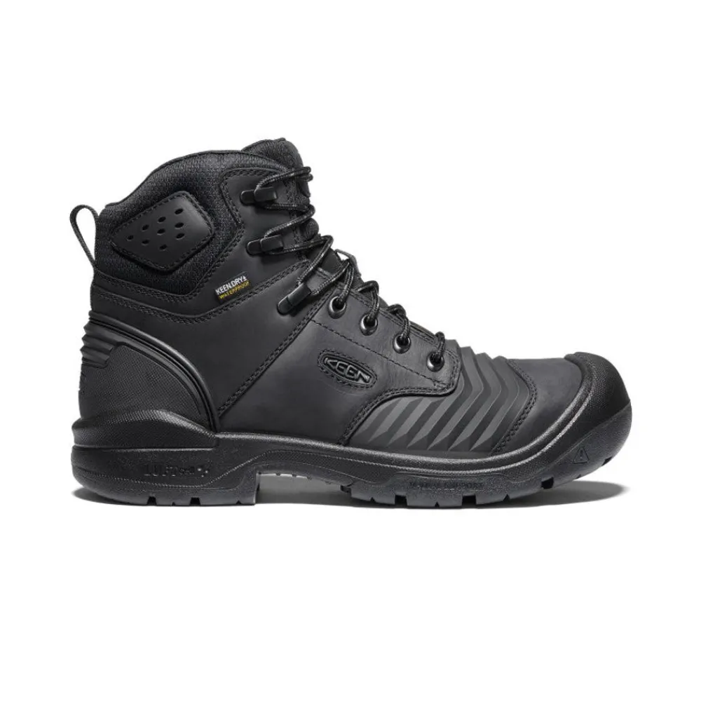 Sale Men'S Portland 6" Waterproof Boot (Carbon-Fiber Toe) | Black/Black Men Work Boots & Shoes