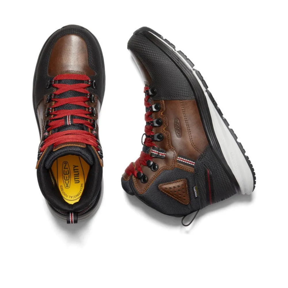 Clearance Men'S Red Hook Waterproof Boot (Soft Toe) | Tobacco/Black Men Work Boots & Shoes