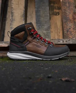 Clearance Men'S Red Hook Waterproof Boot (Soft Toe) | Tobacco/Black Men Work Boots & Shoes