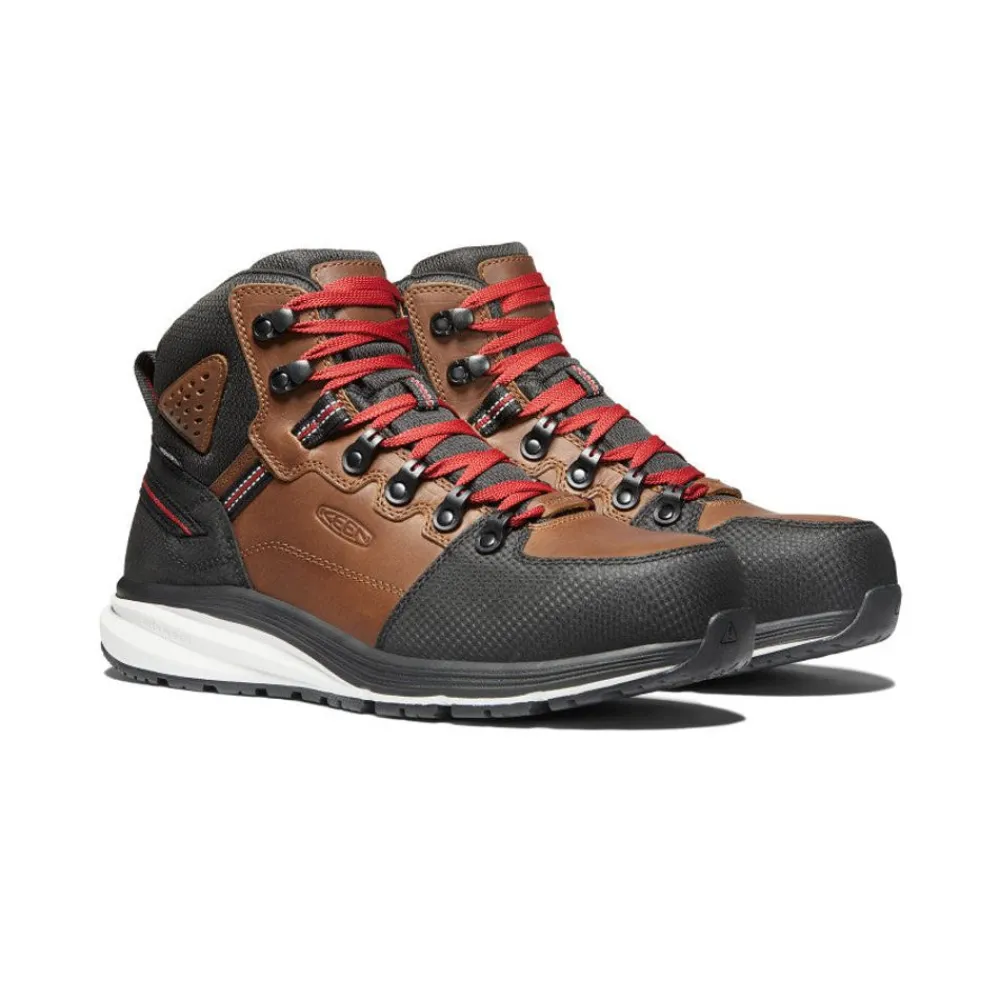 Fashion Men'S Red Hook Waterproof Boot (Carbon-Fiber Toe) | Tobacco/Black Men Work Boots & Shoes