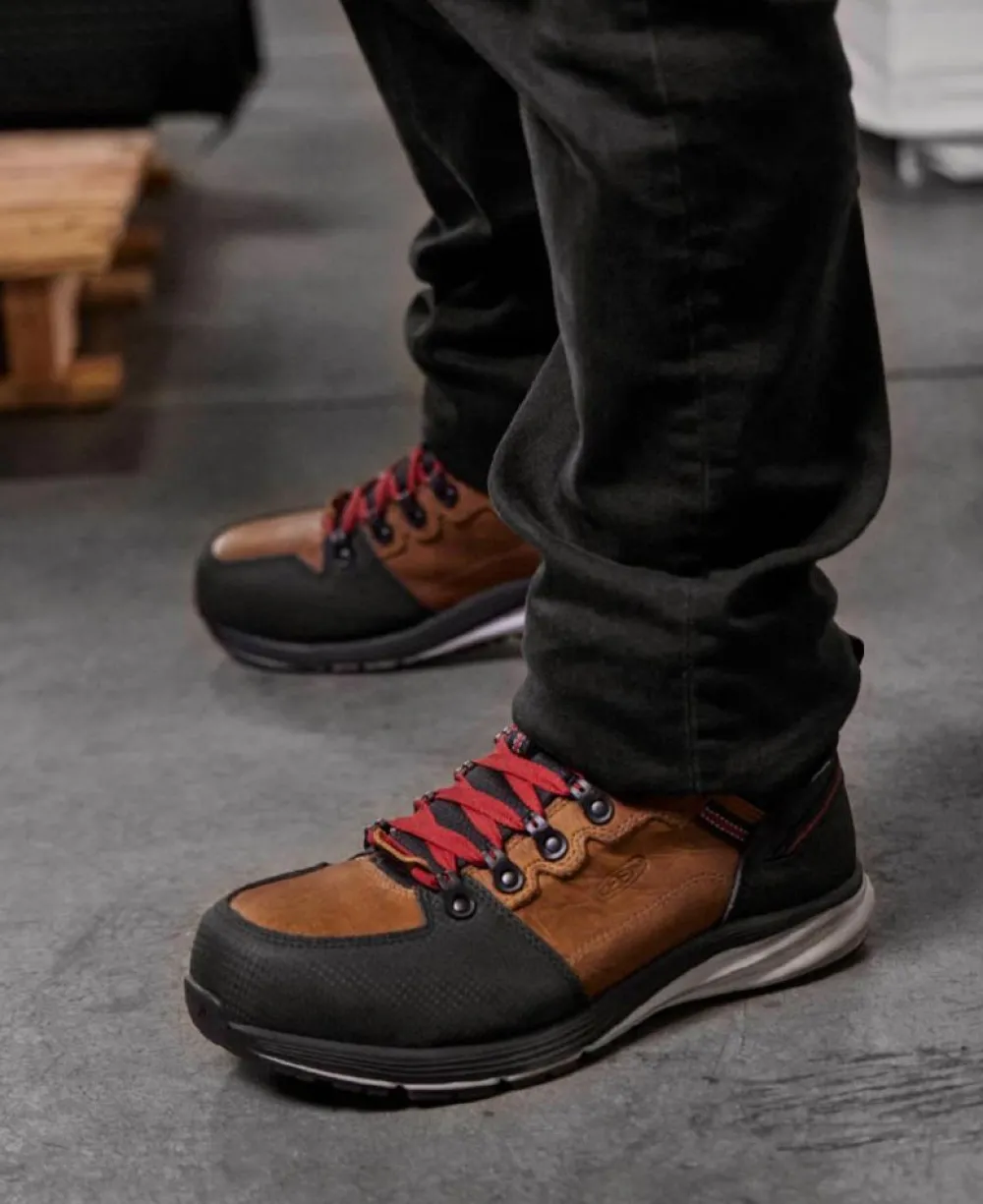 Fashion Men'S Red Hook Waterproof Boot (Carbon-Fiber Toe) | Tobacco/Black Men Work Boots & Shoes