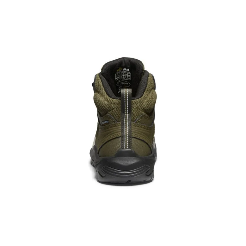 Fashion Men'S Reno Kbf Waterproof Mid (Soft Toe) | Dark Olive/Black Men Work Boots & Shoes