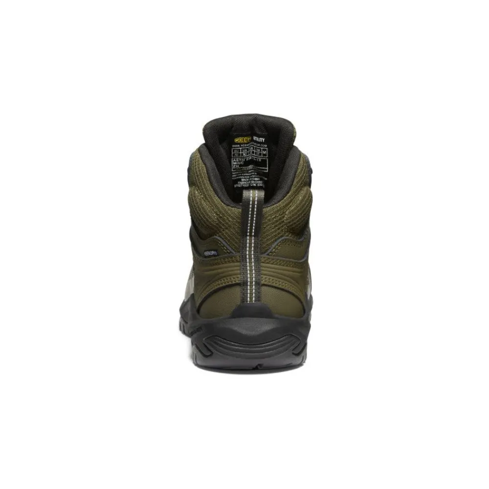Best Men'S Reno Mid Kbf Waterproof (Carbon-Fiber Toe) | Dark Olive/Black Men Work Boots & Shoes