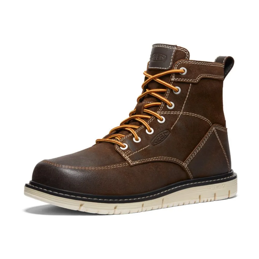 Online Men'S San Jose 6" Boot (Soft Toe) | Coffee Bean/Star White Men Work Boots & Shoes