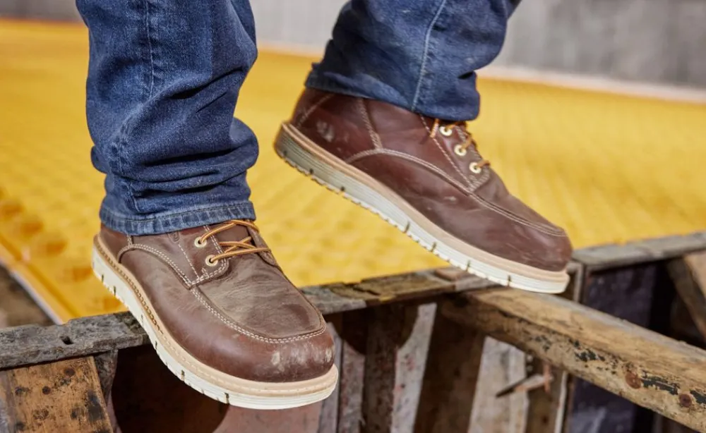 Fashion Men'S San Jose 6" Waterproof Boot (Aluminum Toe) | Cascade Brown/Black Men Work Boots & Shoes