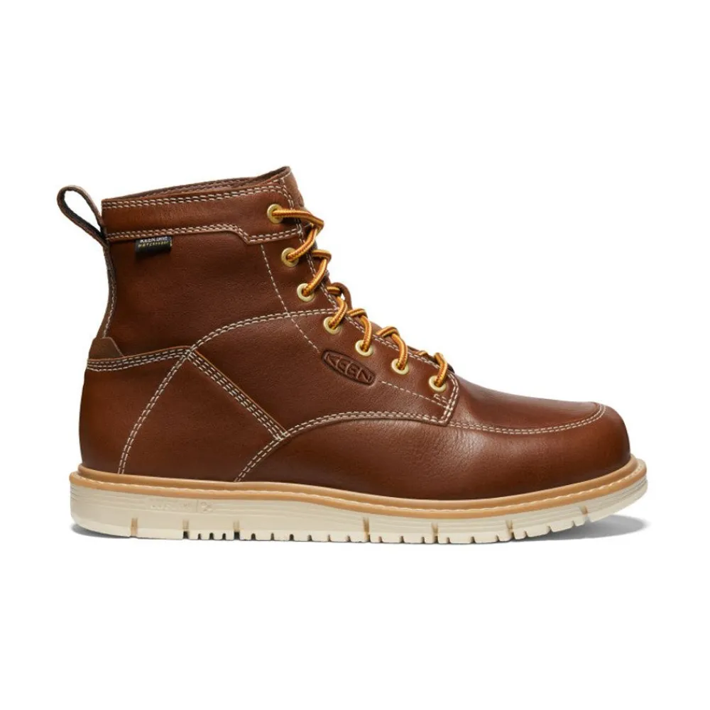 Sale Men'S San Jose 6" Waterproof Boot (Soft Toe) | Tortoise Shell/Star White Men Work Boots & Shoes