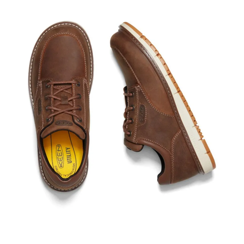 Sale Men'S San Jose Oxford (Aluminum Toe) | Gingerbread/Off White Men Work Boots & Shoes