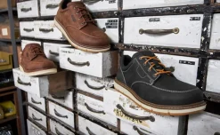 Sale Men'S San Jose Oxford (Aluminum Toe) | Gingerbread/Off White Men Work Boots & Shoes