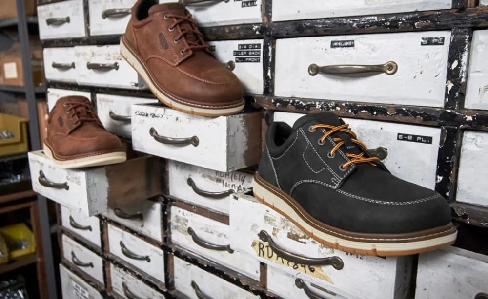 Online Men'S San Jose Oxford (Soft Toe) | Gingerbread/Off White Men Work Boots & Shoes