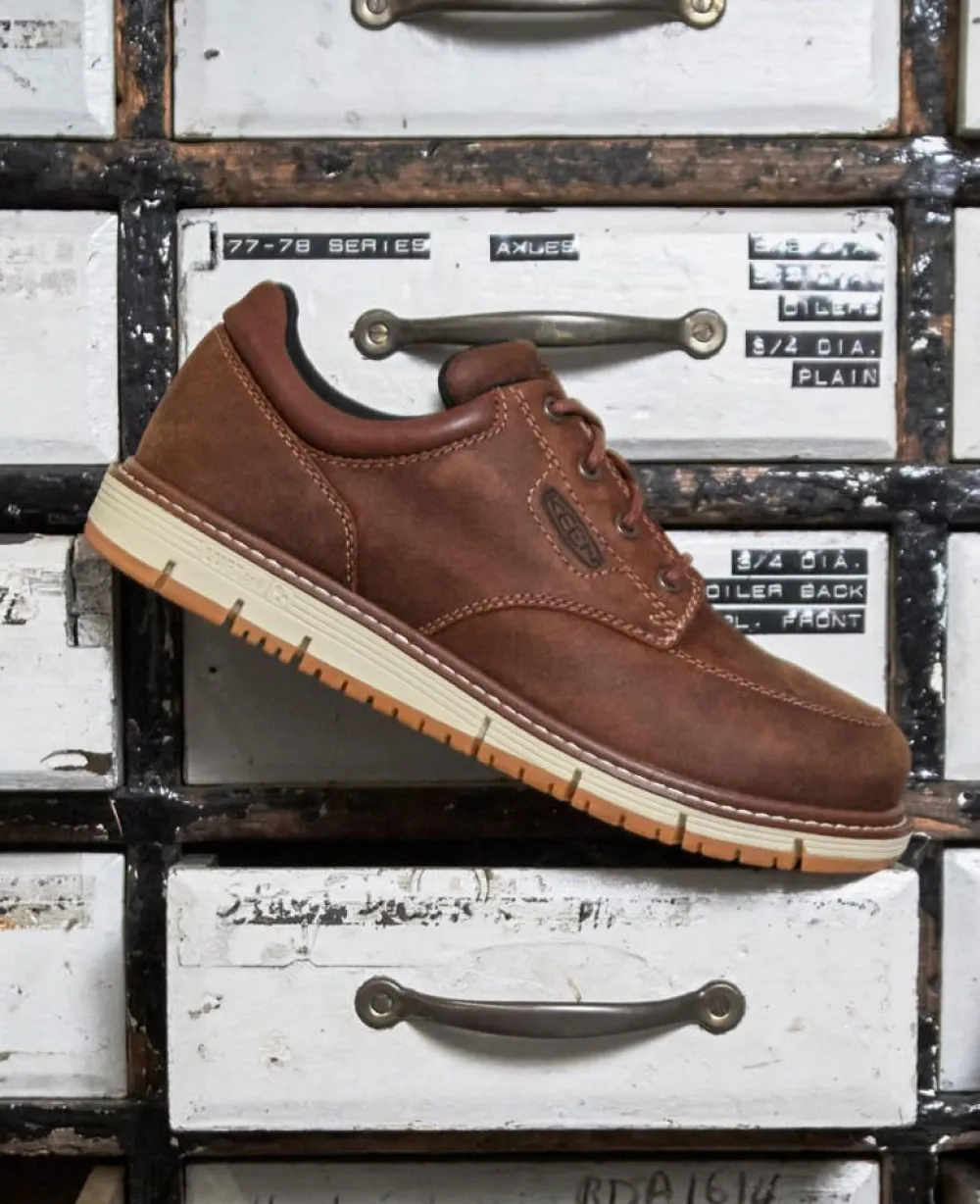 Online Men'S San Jose Oxford (Soft Toe) | Gingerbread/Off White Men Work Boots & Shoes