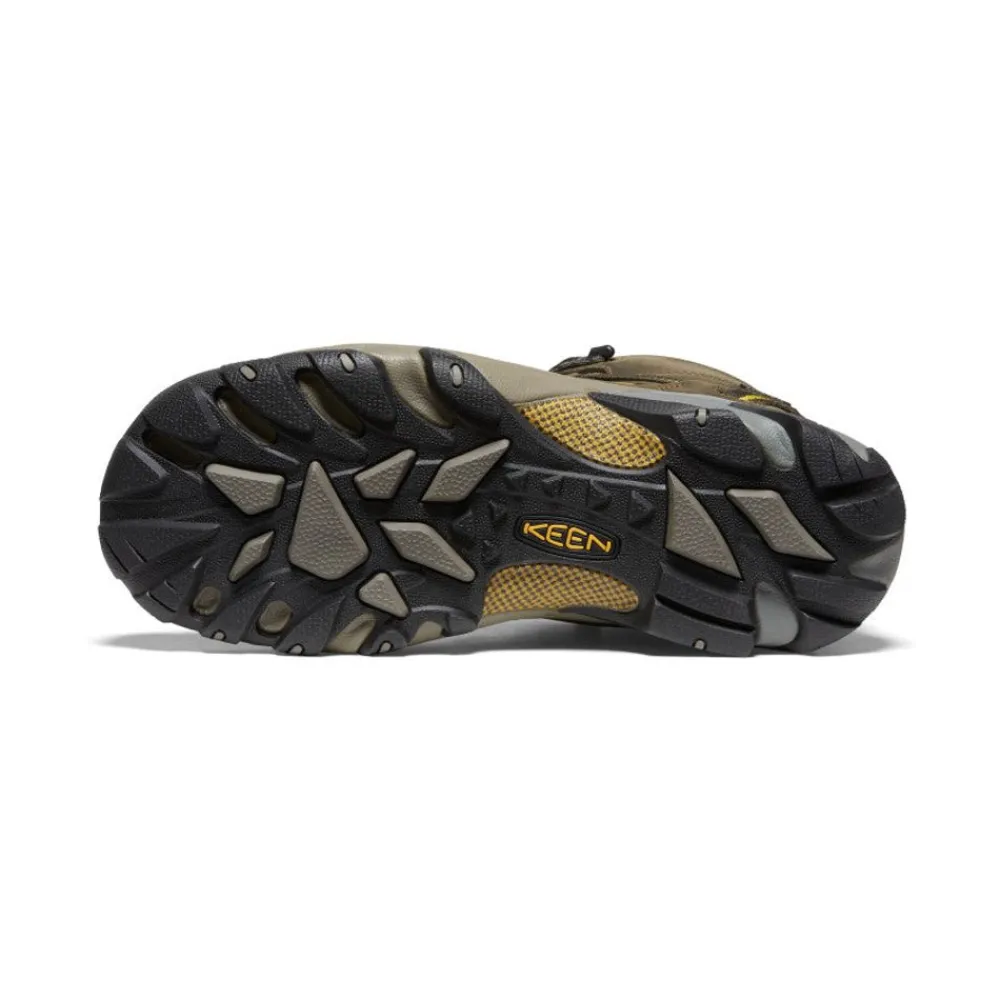Discount Men'S Targhee Ii Mid Waterproof Hiking Boots | Black Olive/Yellow Men Boots