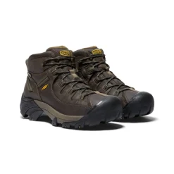Fashion Men'S Targhee Ii Mid Waterproof Hiking Boots | Canteen/Dark Olive Men Boots