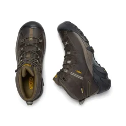 Hot Men'S Targhee Ii Waterproof Mid Wide | Canteen/Dark Olive Men Boots