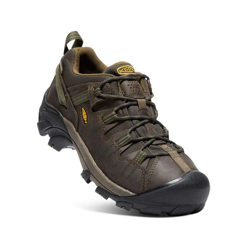Fashion Men'S Targhee Ii Waterproof Wide | Canteen/Dark Olive Men Shoes