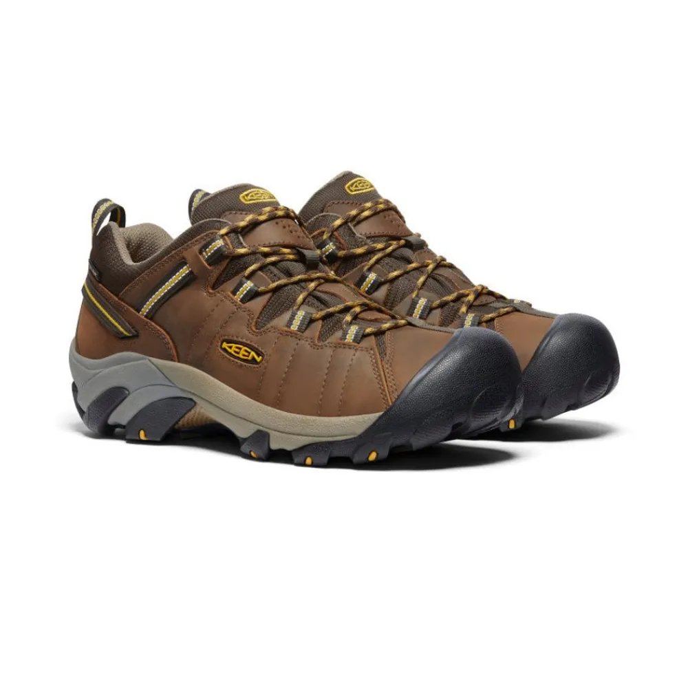 Discount Men'S Targhee Ii Waterproof Wide | Cascade Brown/Golden Yellow Men Shoes