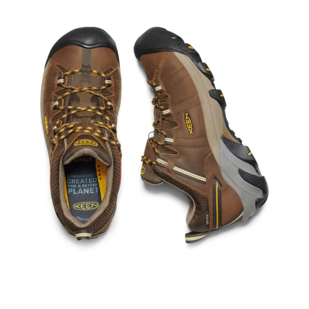 Discount Men'S Targhee Ii Waterproof Wide | Cascade Brown/Golden Yellow Men Shoes