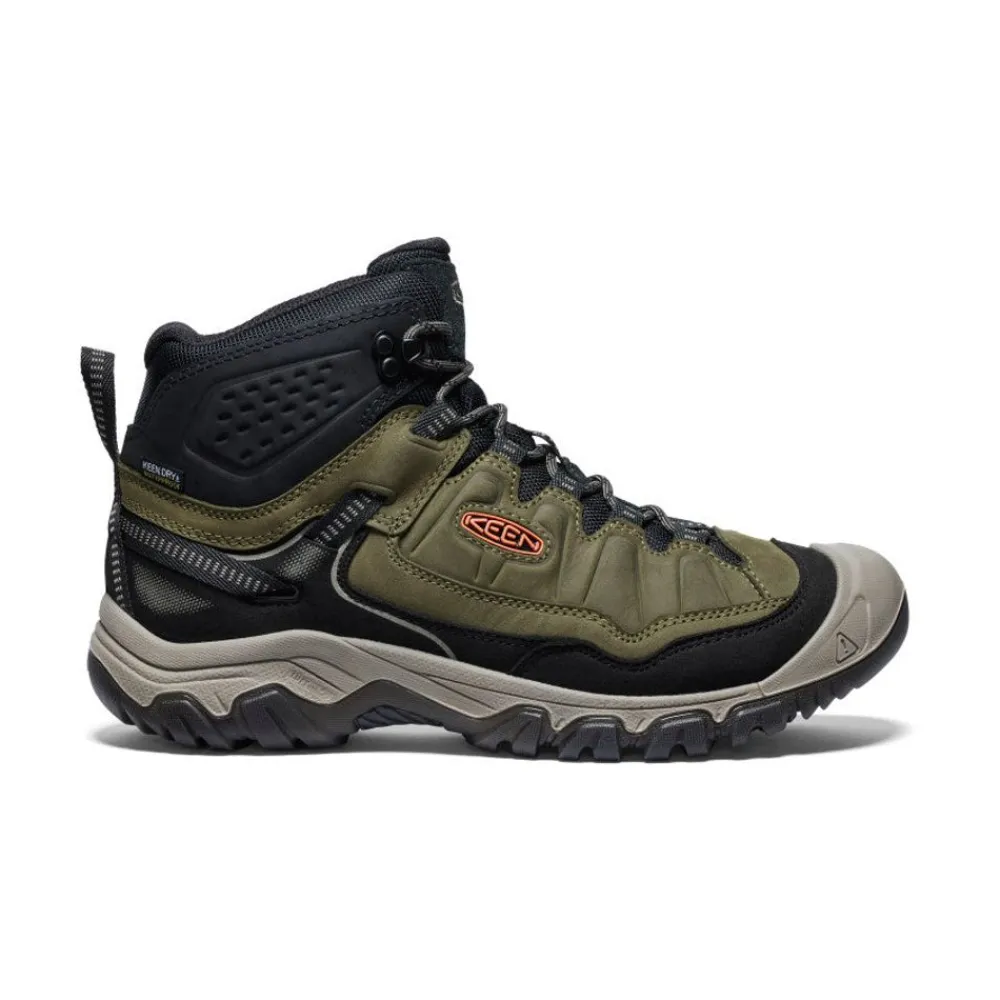 Fashion Men'S Targhee Iv Waterproof Hiking Boot | Dark Olive/Gold Flame Men Boots
