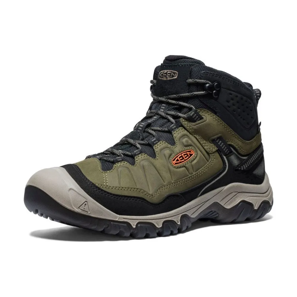 Fashion Men'S Targhee Iv Waterproof Hiking Boot | Dark Olive/Gold Flame Men Boots