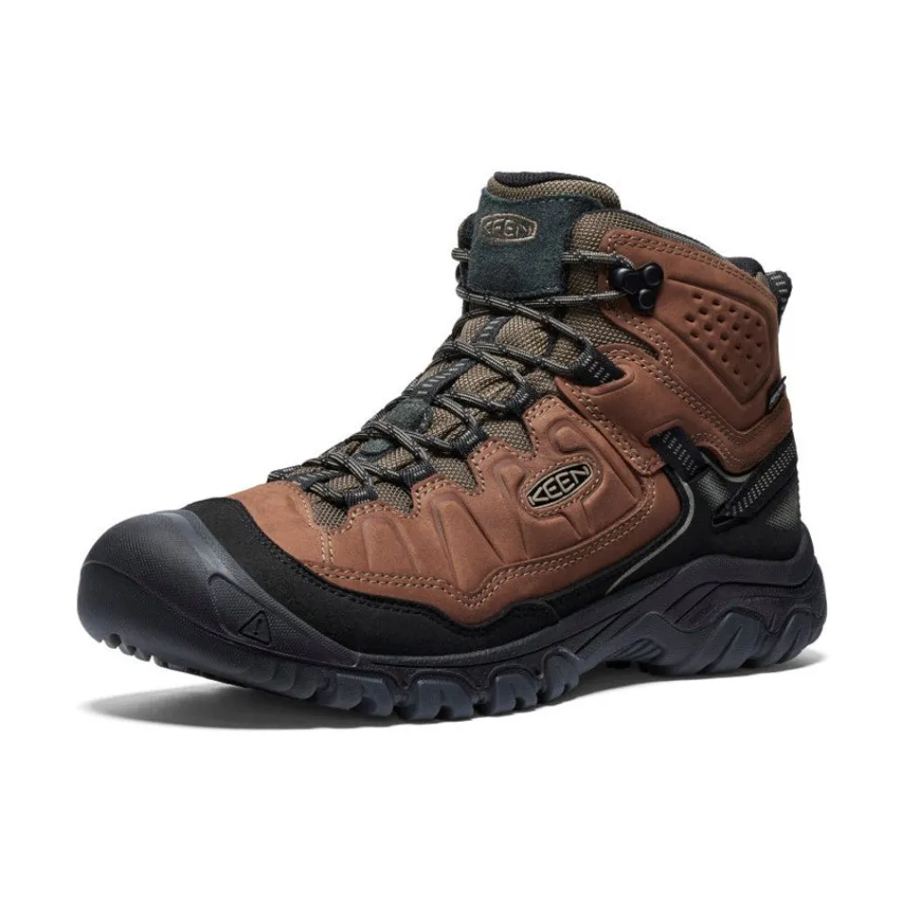 Outlet Men'S Targhee Iv Waterproof Hiking Boot | Bison/Black Men Boots