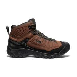Best Men'S Targhee Iv Wide Waterproof Hiking Boot | Bison/Black Men Boots