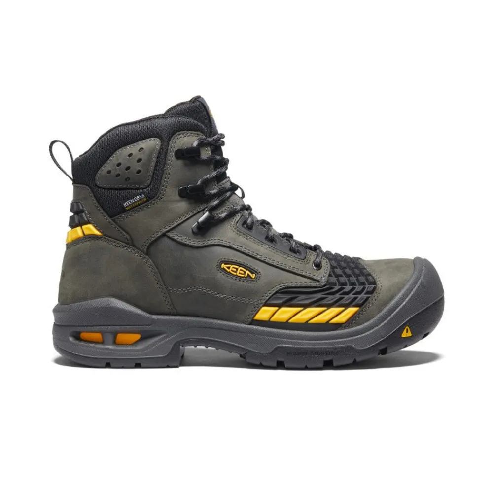Online Men'S Troy 6" Waterproof Boot (Carbon-Fiber Toe) | Magnet/Black Men Work Boots & Shoes