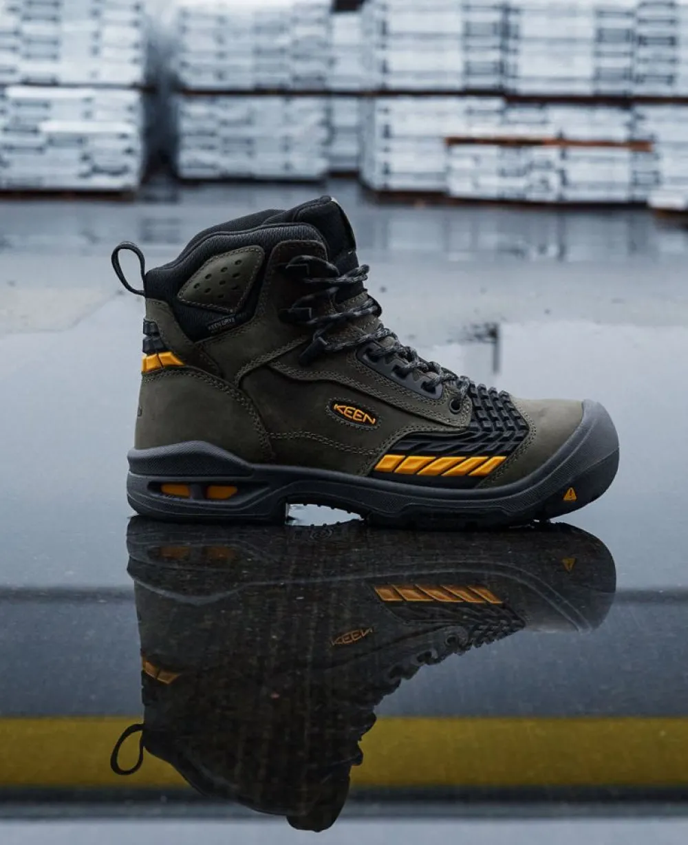 Online Men'S Troy 6" Waterproof Boot (Carbon-Fiber Toe) | Magnet/Black Men Work Boots & Shoes