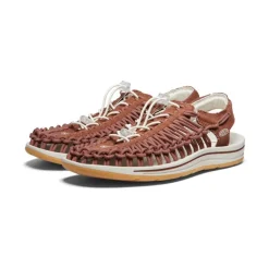 Clearance Men'S Uneek Canvas | Tortoise Shell/Birch Men Sandals