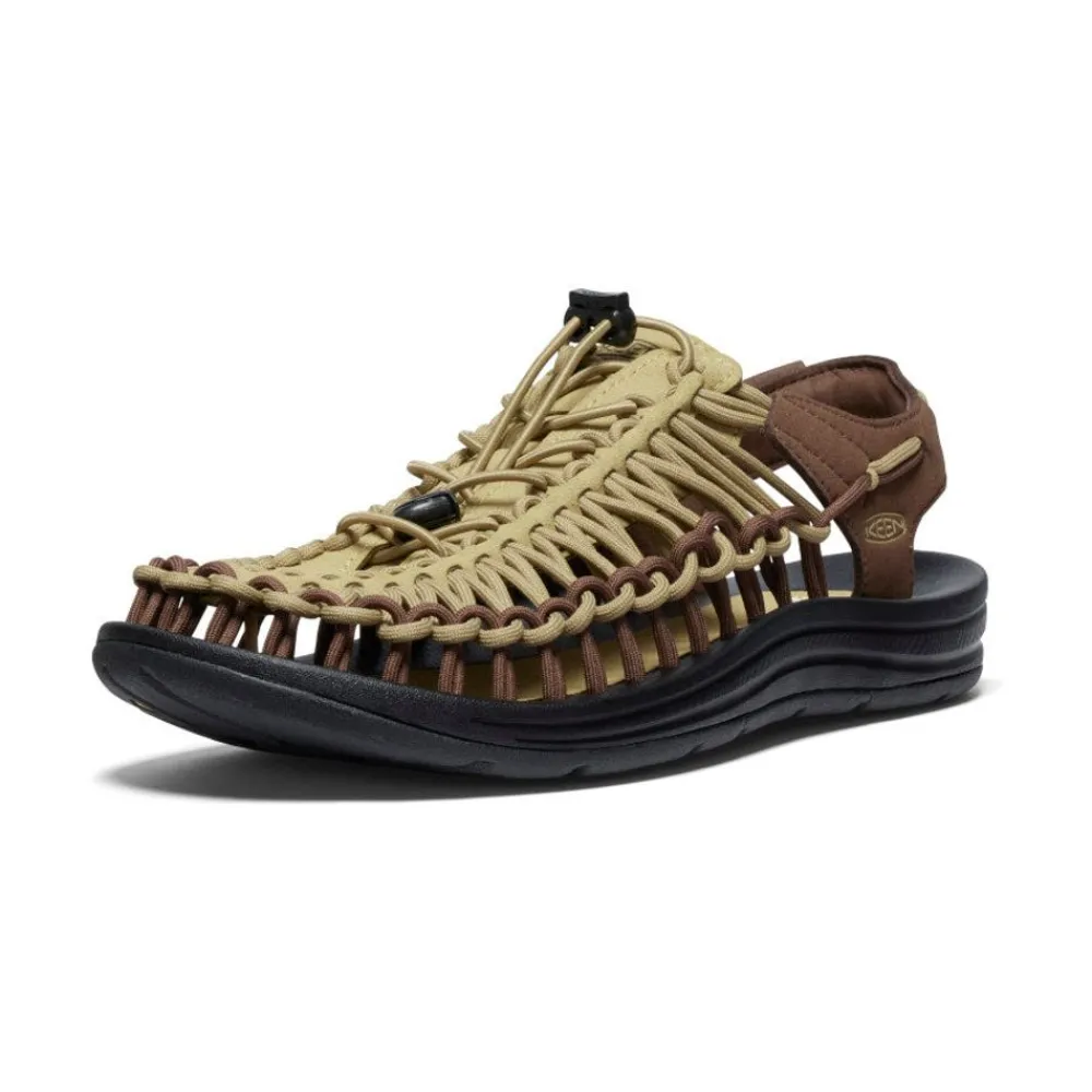 New Men'S Uneek Sneaker | Khaki/Dark Earth Men Sandals