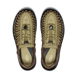 New Men'S Uneek Sneaker | Khaki/Dark Earth Men Sandals